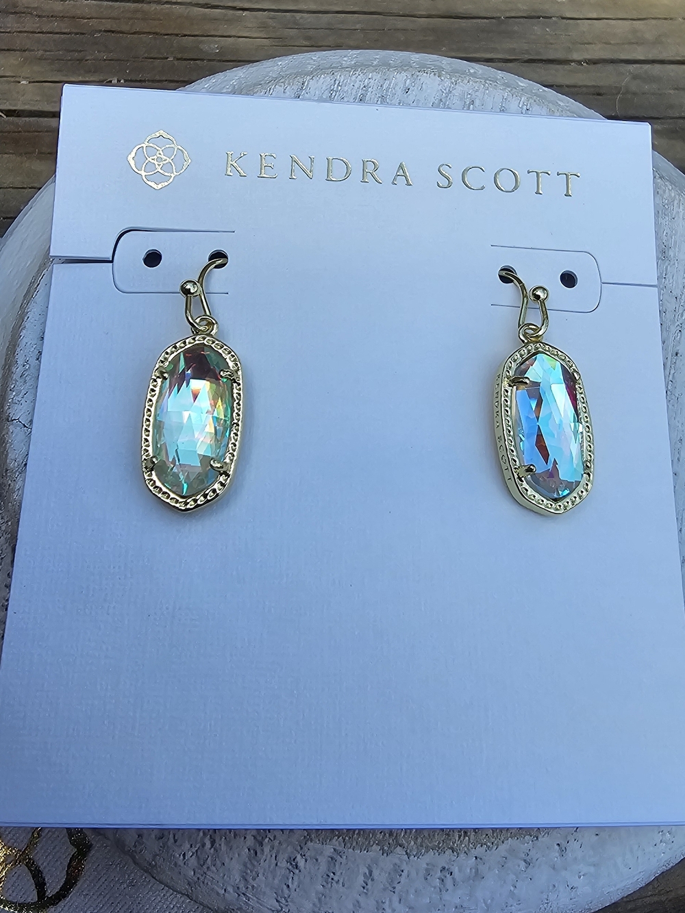 Kendra Scott Lee Drop Earrings with Dichroic Glass